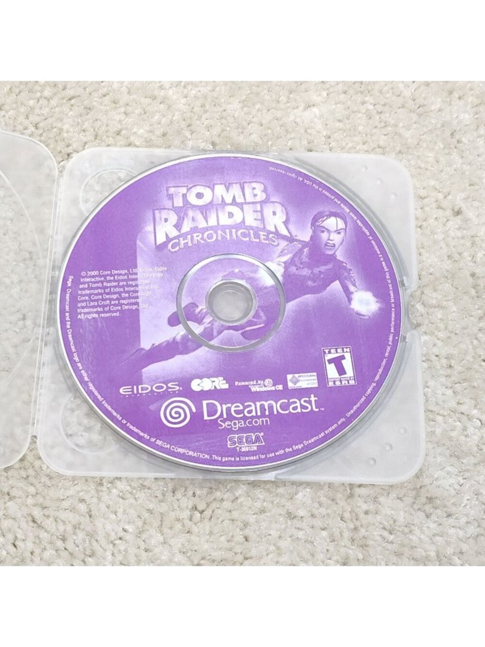 Sega Dreamcast Tomb Raider Chronicles Lara Croft Eidos T-36812N Standard Tested